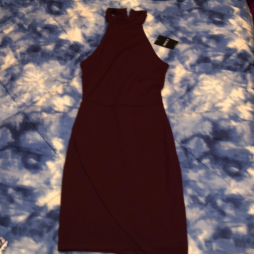 Forever 21 Maroon Halter dress.